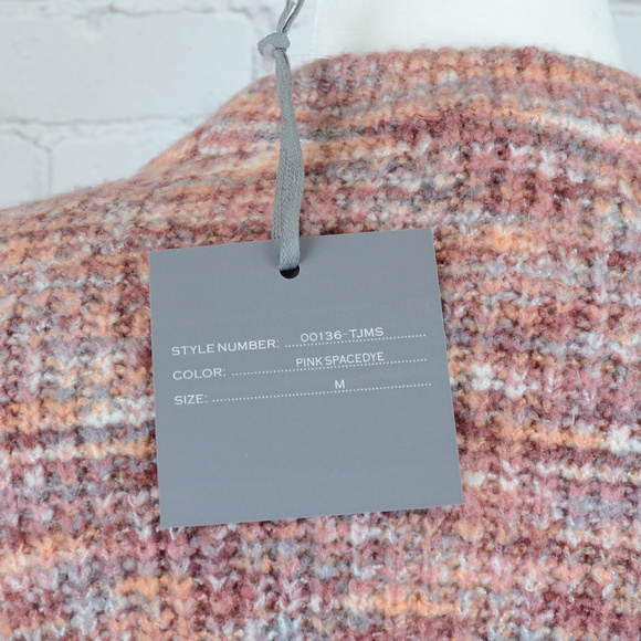 SALE! NWT MARLED BY REUNITED Pink Space-Dye - Picture 6 of 7